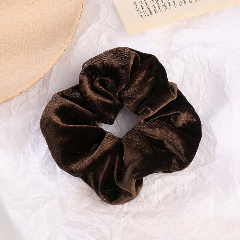 Velvet Flannel Scrunchie – Soft Fashion Hair Tie for Women’s Ponytail & Bun Styles | Phonax Services