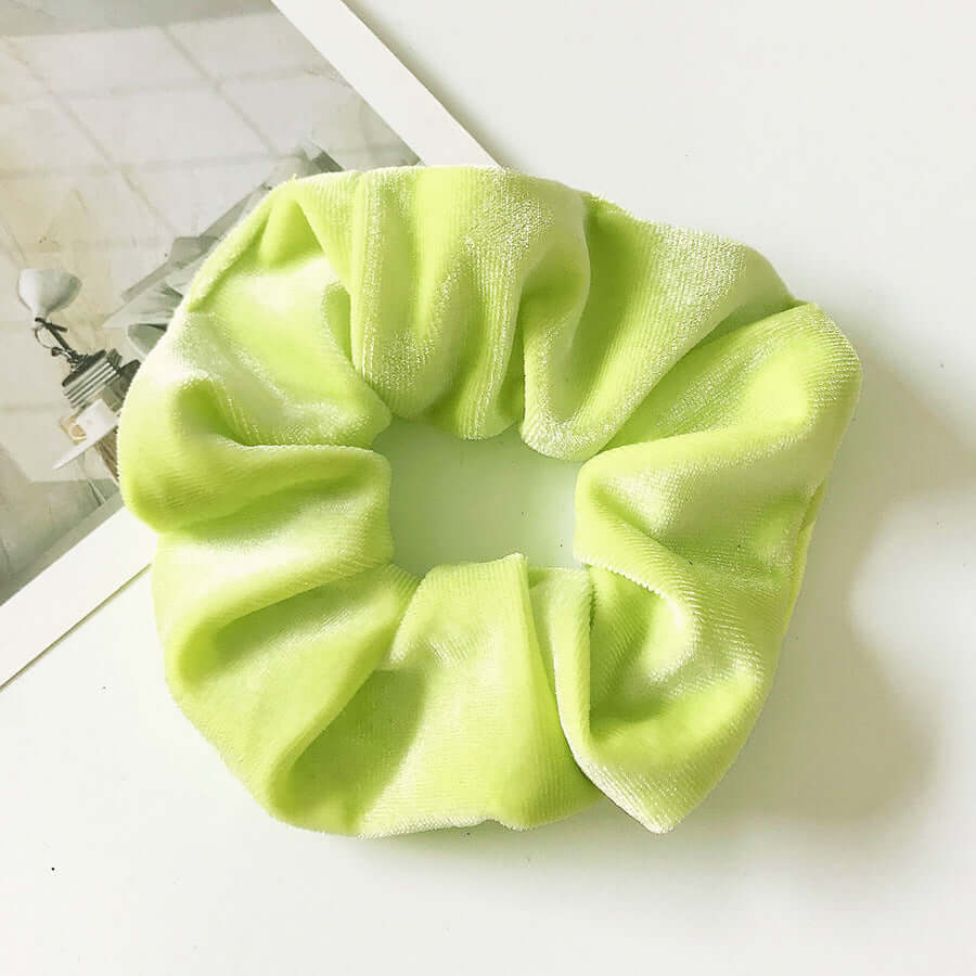 Velvet Flannel Scrunchie – Soft Fashion Hair Tie for Women’s Ponytail & Bun Styles | Phonax Services