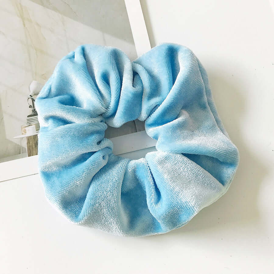 Velvet Flannel Scrunchie – Soft Fashion Hair Tie for Women’s Ponytail & Bun Styles | Phonax Services