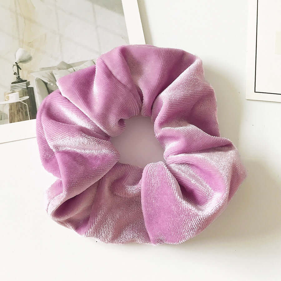Velvet Flannel Scrunchie – Soft Fashion Hair Tie for Women’s Ponytail & Bun Styles | Phonax Services