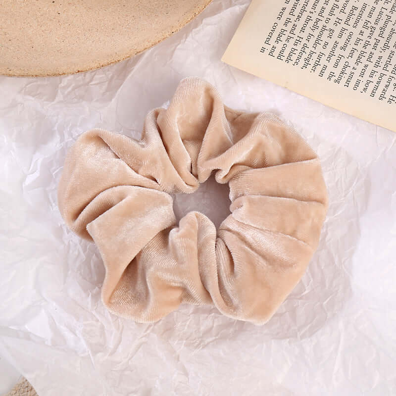 Velvet Flannel Scrunchie – Soft Fashion Hair Tie for Women’s Ponytail & Bun Styles | Phonax Services