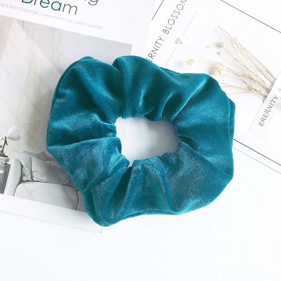 Velvet Flannel Scrunchie – Soft Fashion Hair Tie for Women’s Ponytail & Bun Styles | Phonax Services
