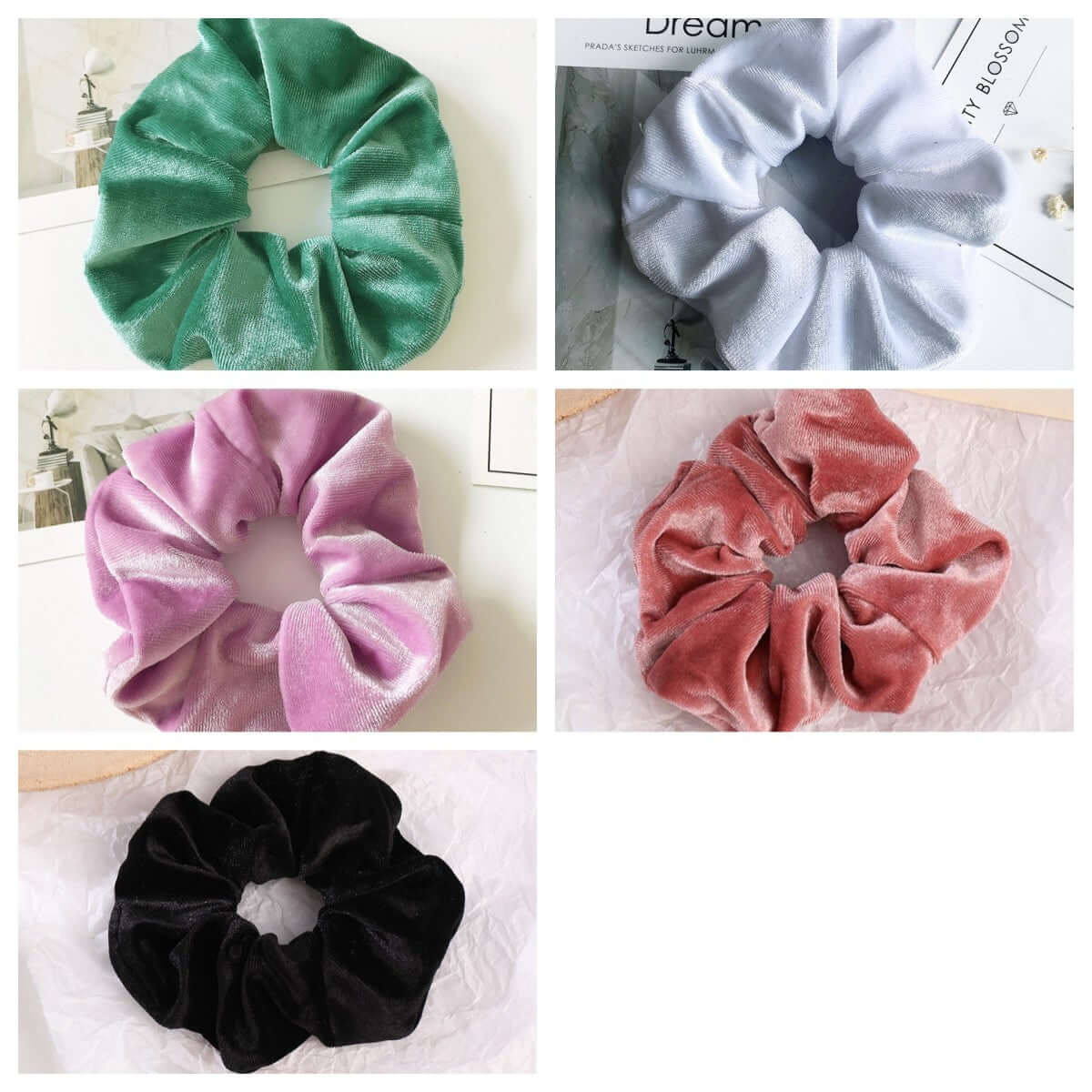 Velvet Flannel Scrunchie – Soft Fashion Hair Tie for Women’s Ponytail & Bun Styles | Phonax Services