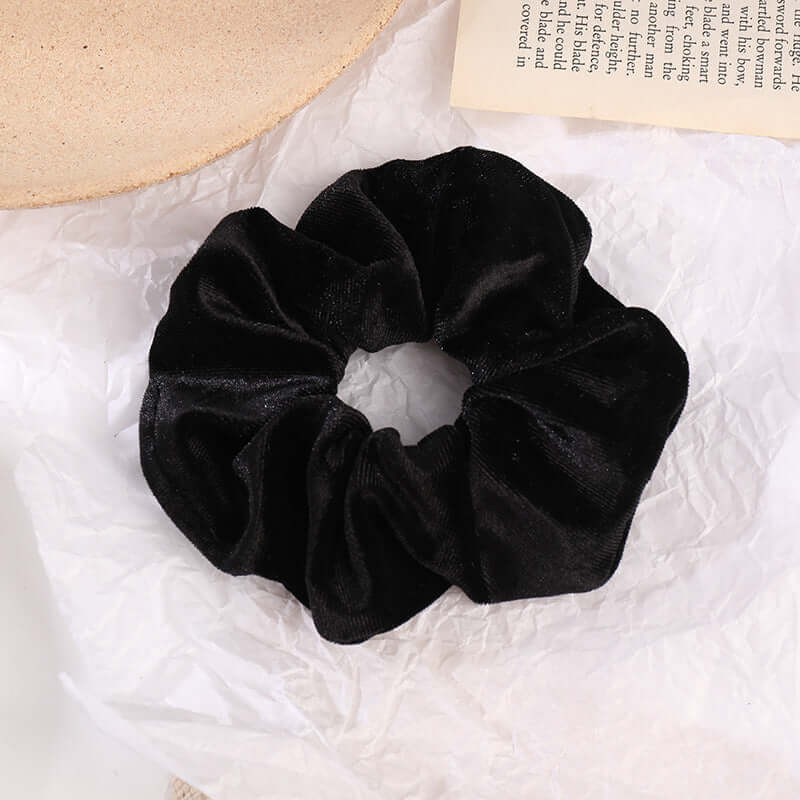 Velvet Flannel Scrunchie – Soft Fashion Hair Tie for Women’s Ponytail & Bun Styles | Phonax Services