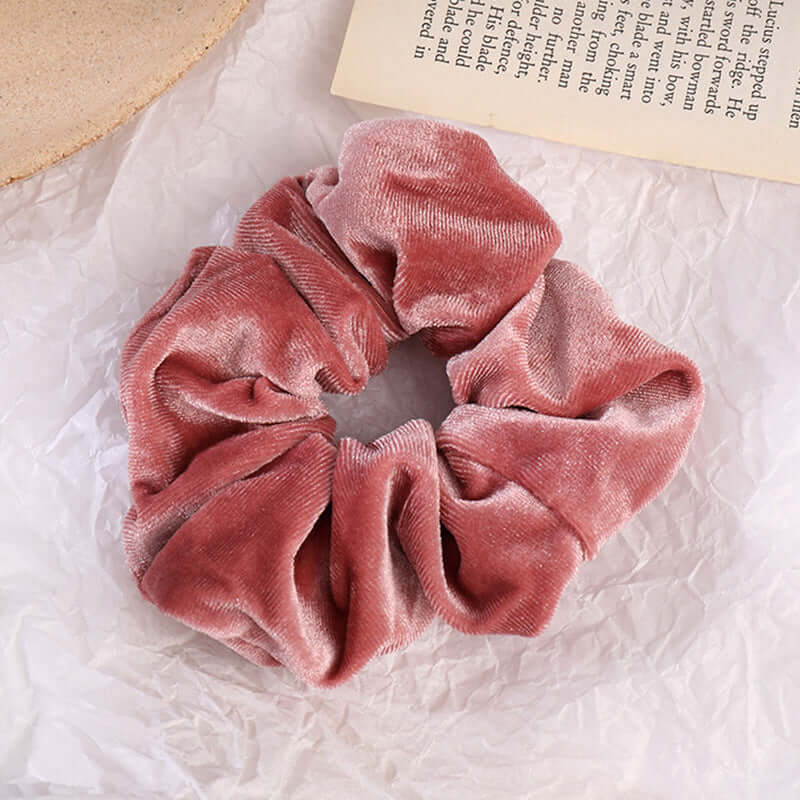 Velvet Flannel Scrunchie – Soft Fashion Hair Tie for Women’s Ponytail & Bun Styles | Phonax Services