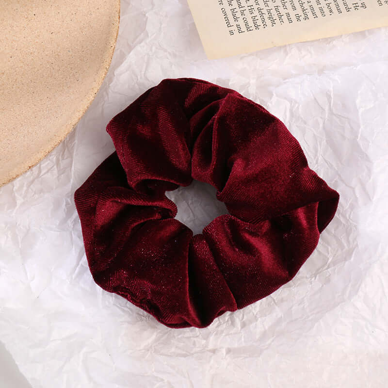 Velvet Flannel Scrunchie – Soft Fashion Hair Tie for Women’s Ponytail & Bun Styles | Phonax Services