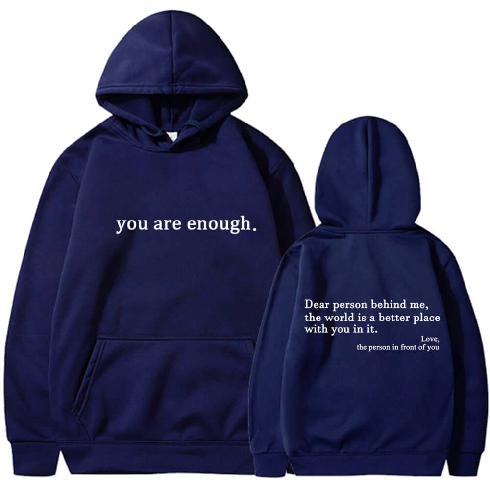 YourBrand Fleece-Lined Pocket Drawstring Hoodie – Cozy Comfort with Inspirational Print | Phonax Services