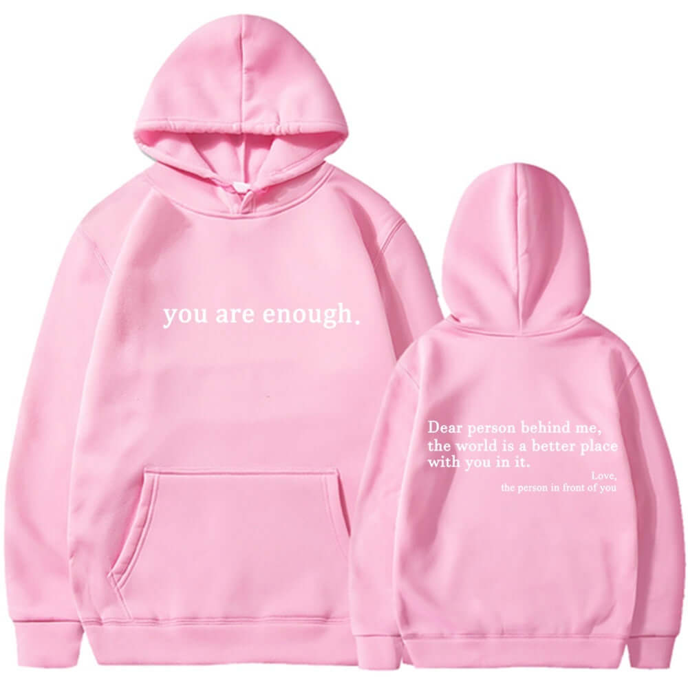 YourBrand Fleece-Lined Pocket Drawstring Hoodie – Cozy Comfort with Inspirational Print | Phonax Services