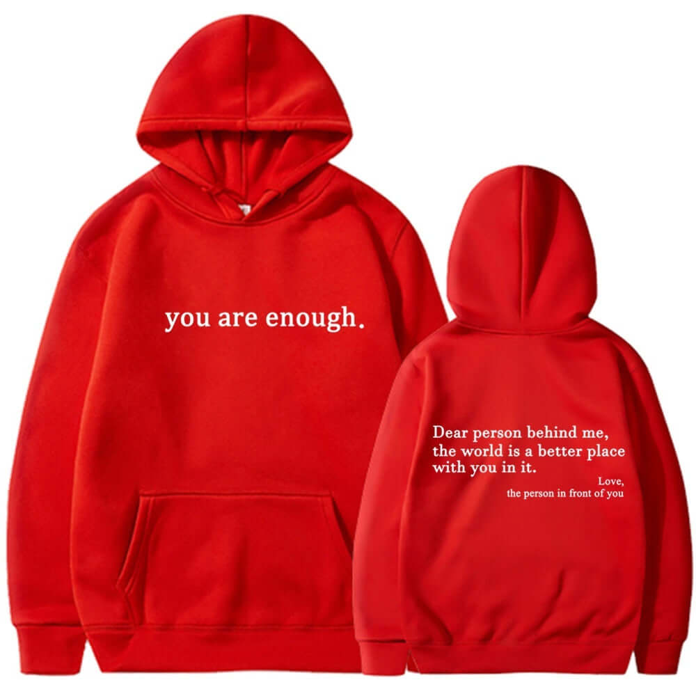 YourBrand Fleece-Lined Pocket Drawstring Hoodie – Cozy Comfort with Inspirational Print | Phonax Services