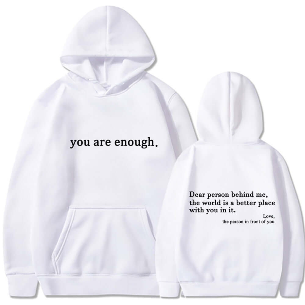 YourBrand Fleece-Lined Pocket Drawstring Hoodie – Cozy Comfort with Inspirational Print | Phonax Services