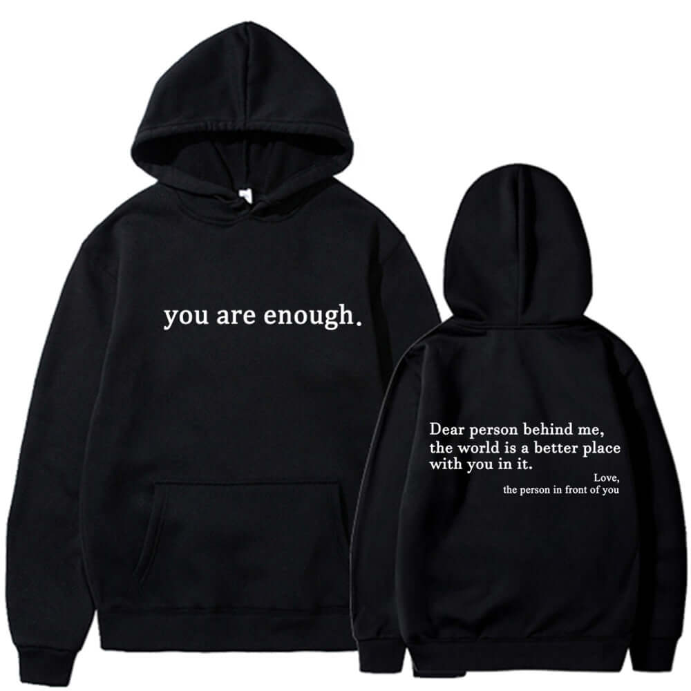 YourBrand Fleece-Lined Pocket Drawstring Hoodie – Cozy Comfort with Inspirational Print | Phonax Services