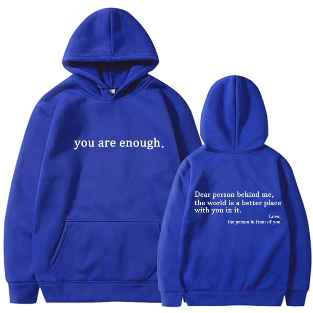 YourBrand Fleece-Lined Pocket Drawstring Hoodie – Cozy Comfort with Inspirational Print | Phonax Services