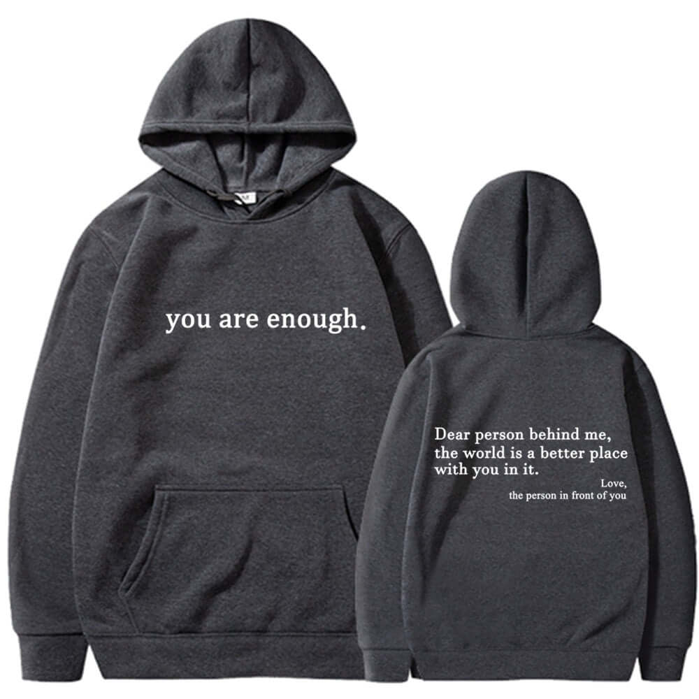 YourBrand Fleece-Lined Pocket Drawstring Hoodie – Cozy Comfort with Inspirational Print | Phonax Services