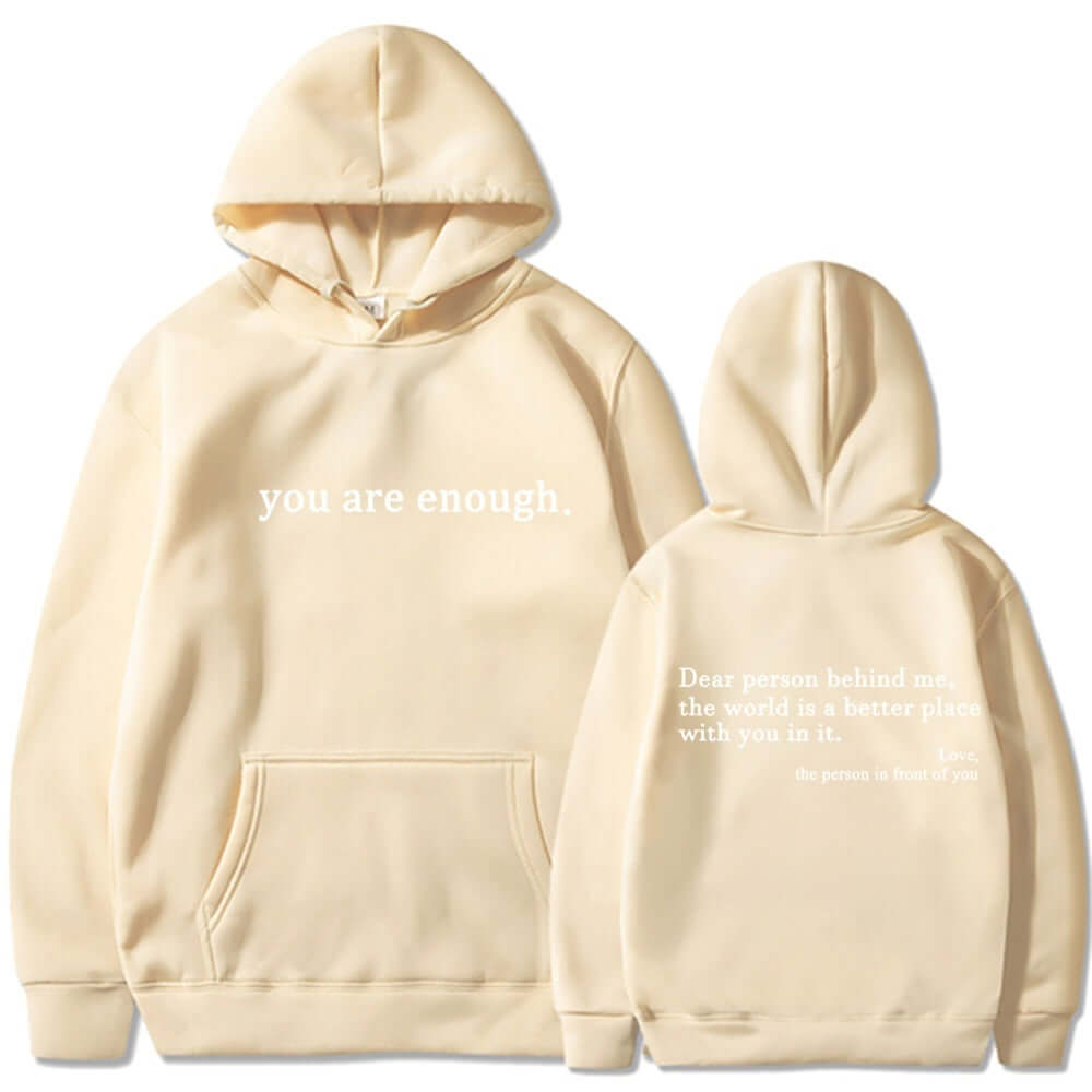 YourBrand Fleece-Lined Pocket Drawstring Hoodie – Cozy Comfort with Inspirational Print | Phonax Services