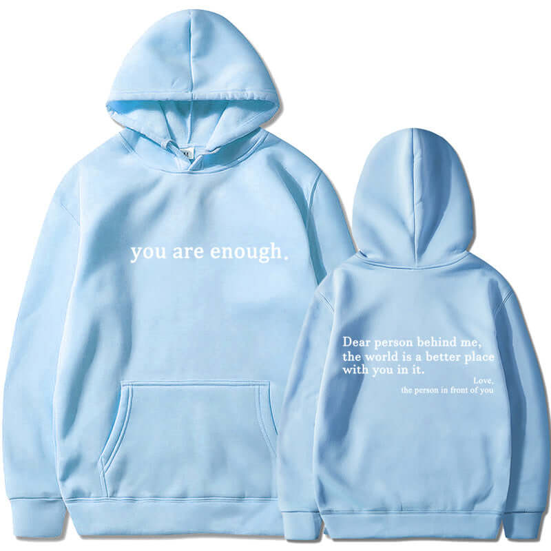YourBrand Fleece-Lined Pocket Drawstring Hoodie – Cozy Comfort with Inspirational Print | Phonax Services