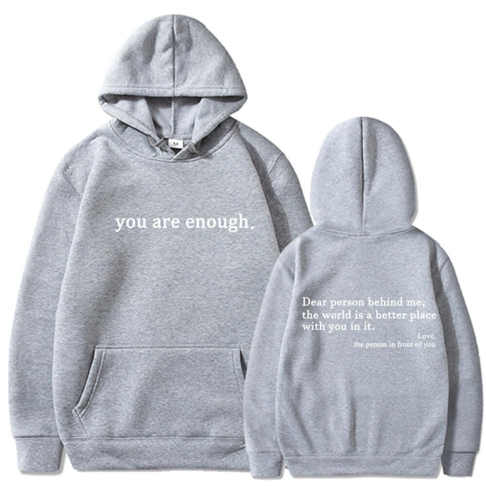 YourBrand Fleece-Lined Pocket Drawstring Hoodie – Cozy Comfort with Inspirational Print | Phonax Services