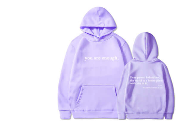 YourBrand Fleece-Lined Pocket Drawstring Hoodie – Cozy Comfort with Inspirational Print | Phonax Services