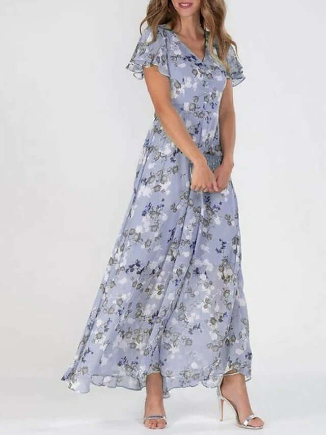 FloralVibe Summer Breeze Dress – Stylish Ruffle Design | Phonax Services