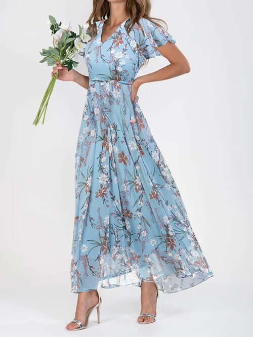 FloralVibe Summer Breeze Dress – Stylish Ruffle Design | Phonax Services