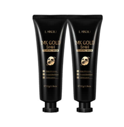 24K Gold Snail Face Mask – Tear-Off Hydrating & Deep Cleansing Mask | 50g | Free Shipping USA | Phonax Services