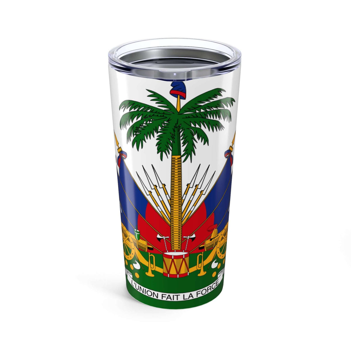 Haitian Flag Collection – Tumbler, T-Shirt & Phone Case with Coat of Arms | Phonax Services