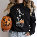 Halloween Vibes Sweatshirt – Fun Skeleton and Pumpkin Print | Phonax Services