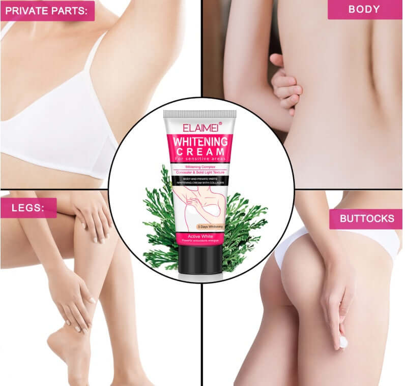 His Majesty Whitening Body Cream – Brightening Moisturizer for Sensitive & Intimate Areas | 50g | Free US Shipping | Phonax Services