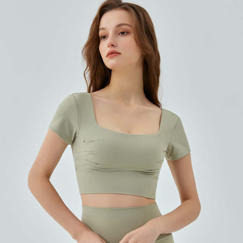 Hollow-out Yoga Top – Breathable Removable Chest Pad Design | Phonax Services