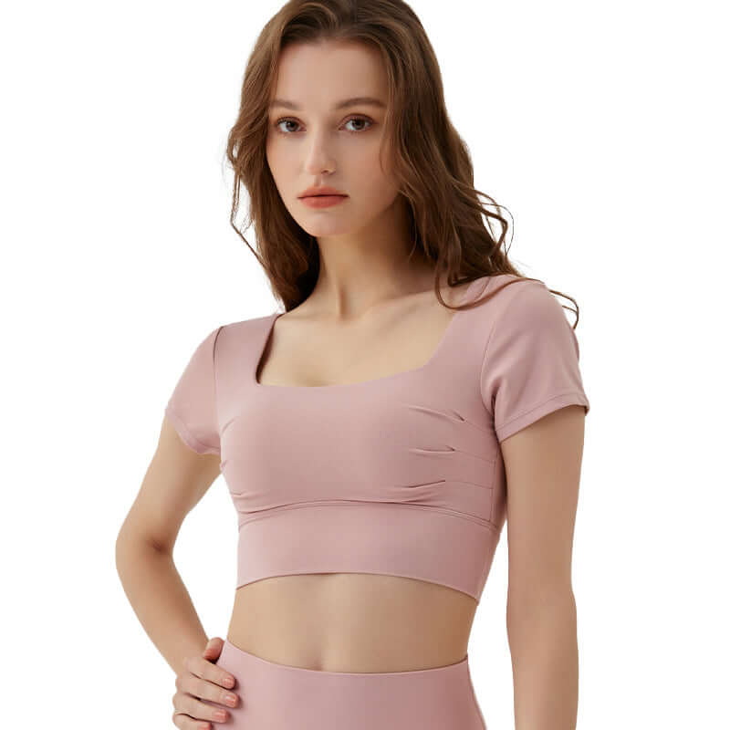 Hollow-out Yoga Top – Breathable Removable Chest Pad Design | Phonax Services