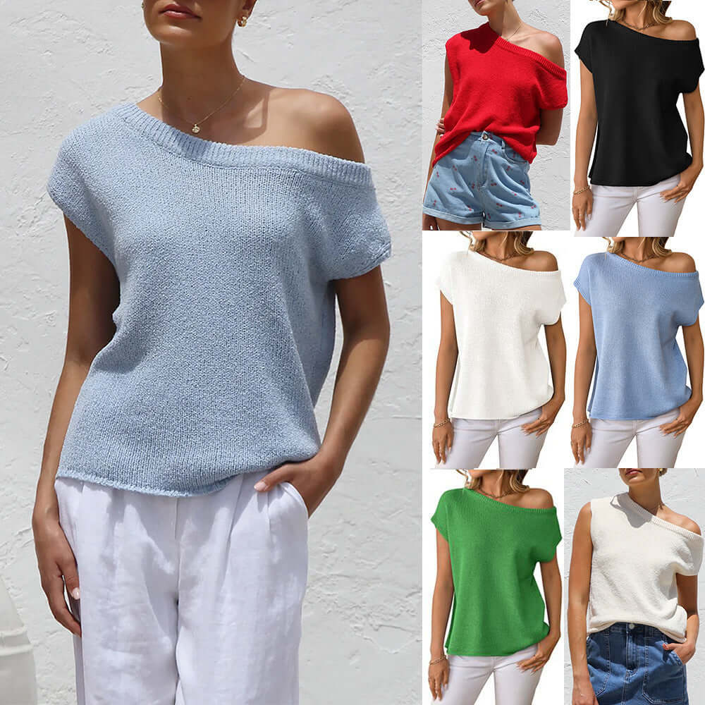 Y2G Summer Knitwear Sweater – Stylish Strapless Pullover Design | Phonax Services