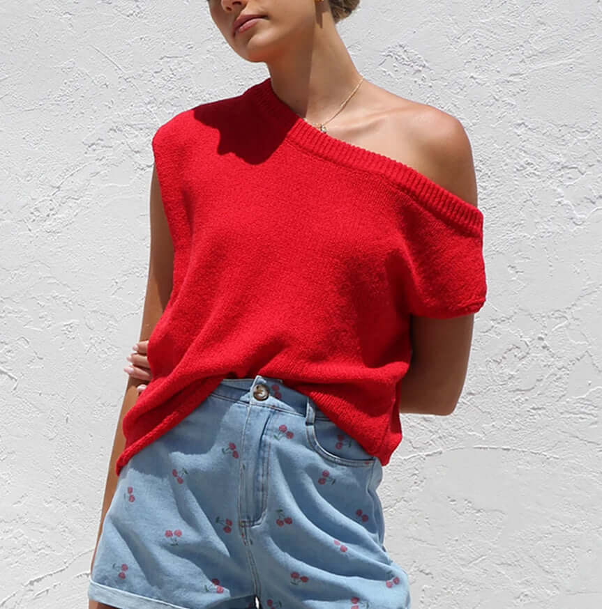 Y2G Summer Knitwear Sweater – Stylish Strapless Pullover Design | Phonax Services