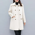 Korean Style Wool Double Breasted Coat – Elegant Casual Fashion for Women | Phonax Services