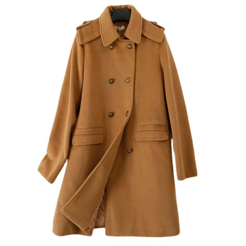 Korean Style Wool Double Breasted Coat – Elegant Casual Fashion for Women | Phonax Services