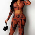Fashionista Ladies' Scale Printed Pants Set – Lightweight and Stylish Design | Phonax Services