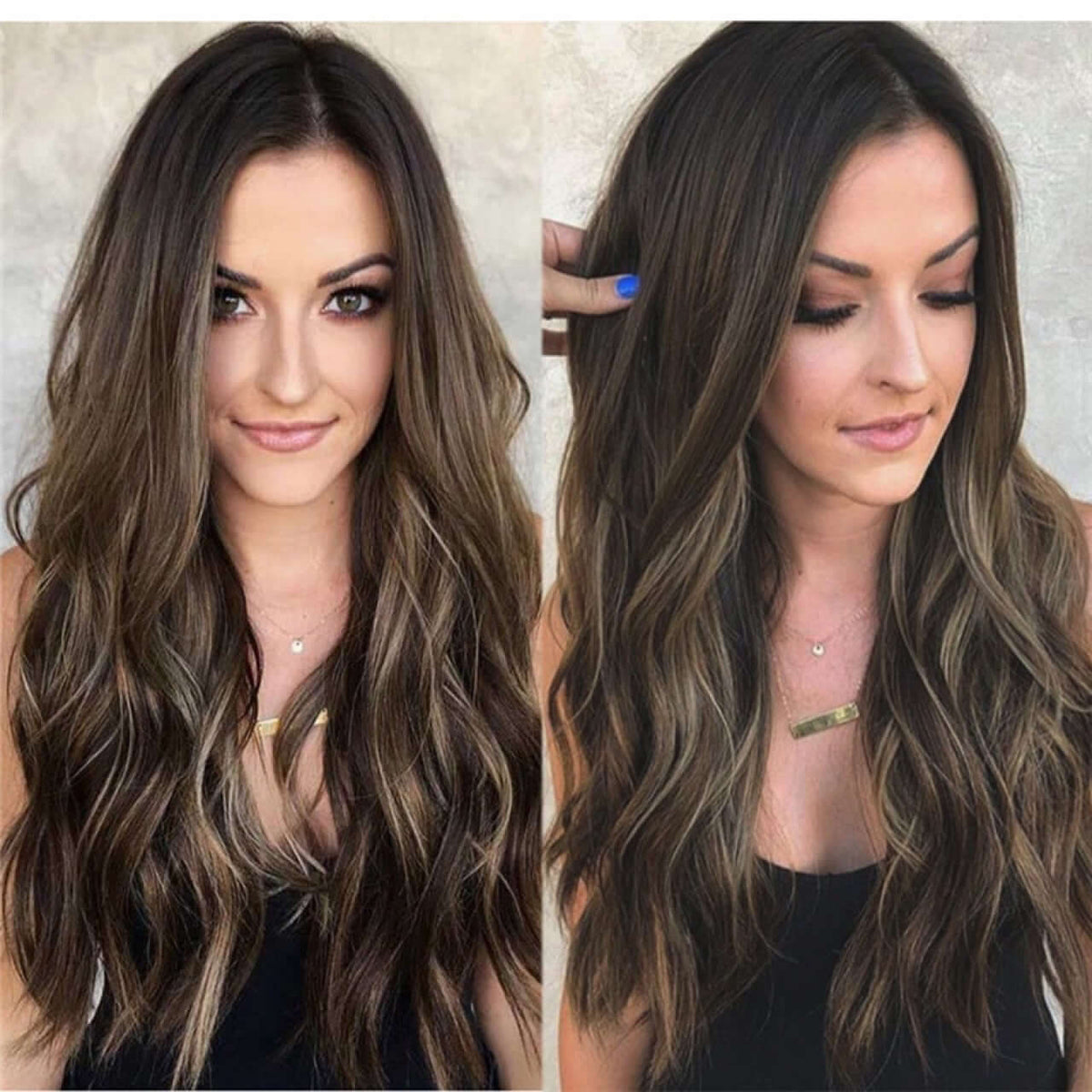 Long Wavy Synthetic Wig for Women – Heat-Resistant Curly Hair with Natural Look (No Bangs) | Phonax Services