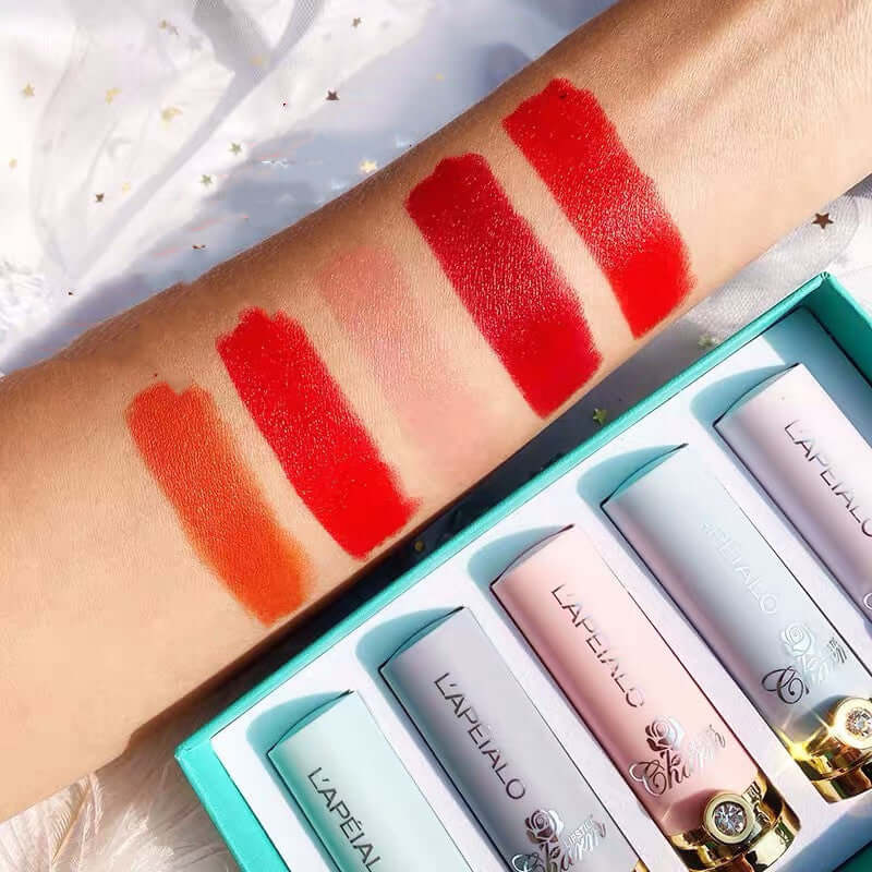Luxury Lipstick & Lip Gloss Gift Set – 6-Piece Long-Lasting Matte & Shimmer Collection | Phonax Services