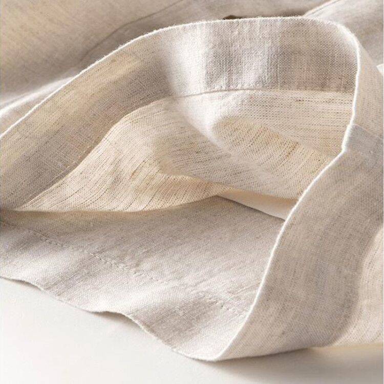 YourBrand Drape High-Waist Straight Long Pants – Lightweight Cotton Linen Blend | Phonax Services