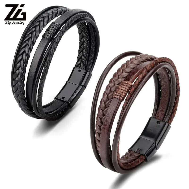⚡Luxury Personalized | Mens Leather Bracelets | Phonax Services