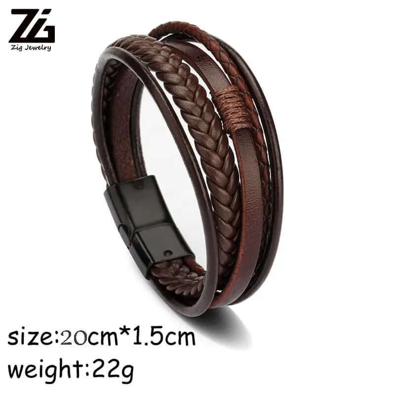 ⚡Luxury Personalized | Mens Leather Bracelets | Phonax Services