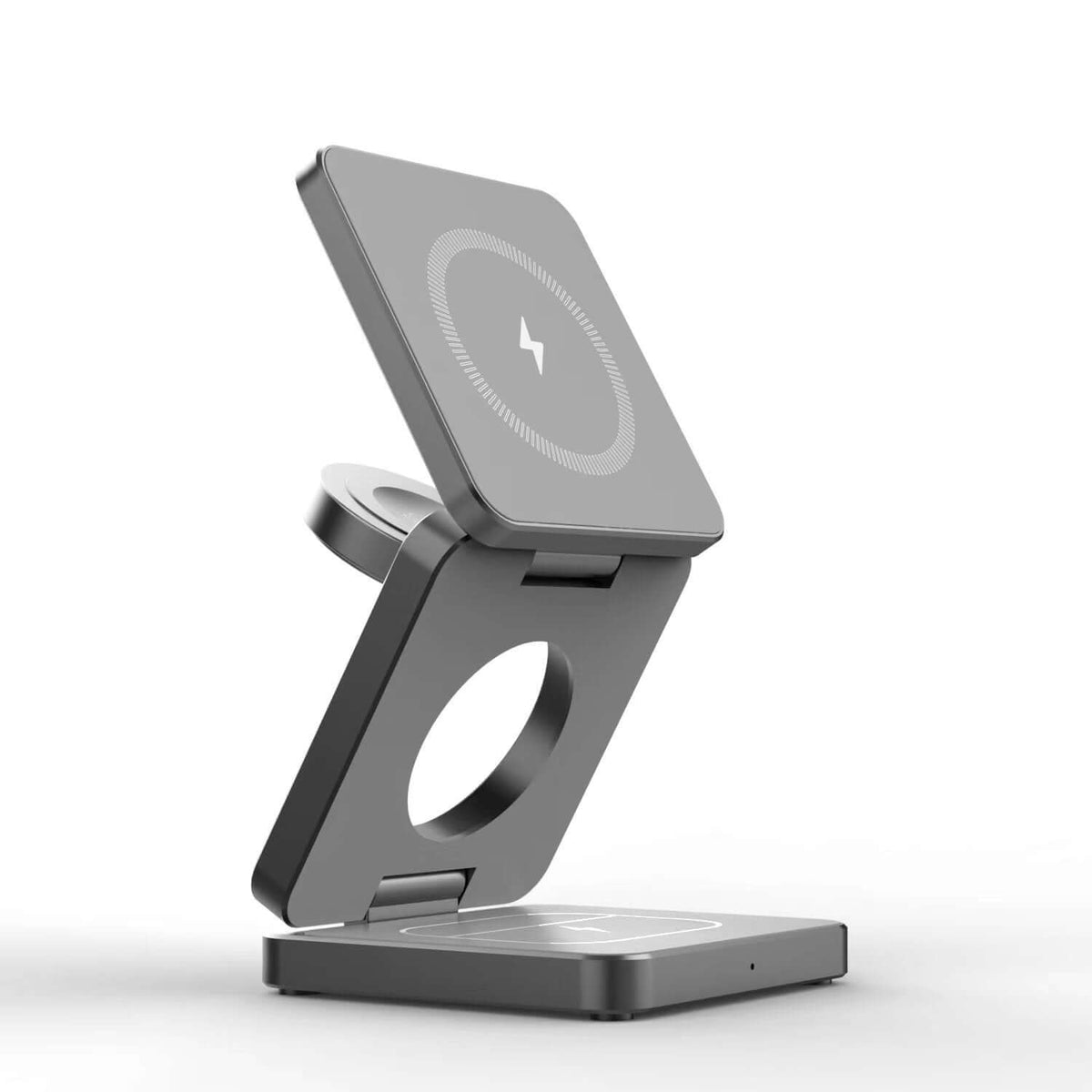 Magnetic 15W Foldable 3-in-1 Wireless Charging Station For IP Devices | Phonax Services