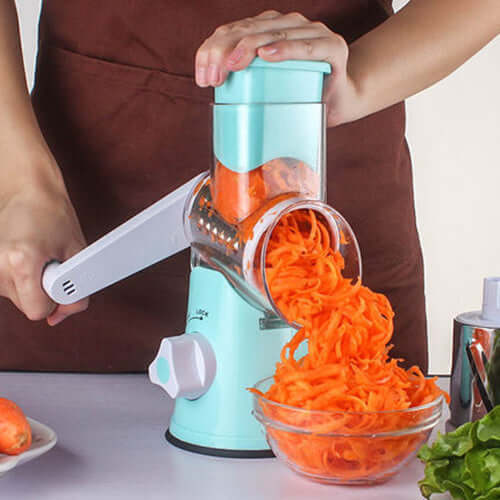 Manual Mandoline Vegetable Cutter – 3-in-1 Rotary Slicer for Potato, Carrot & Salad Prep – Phonax Services | Phonax Services