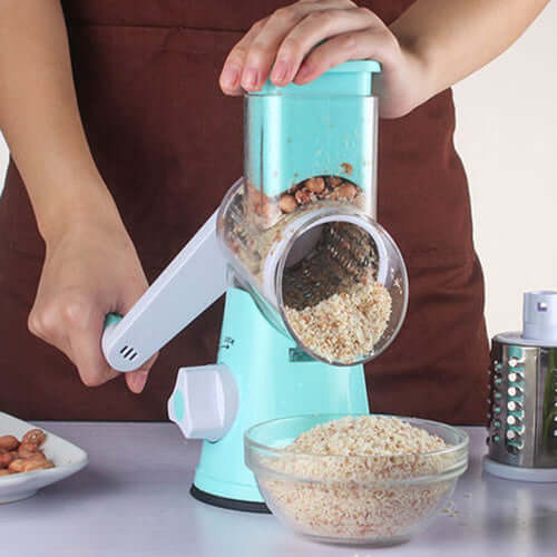 Manual Mandoline Vegetable Cutter – 3-in-1 Rotary Slicer for Potato, Carrot & Salad Prep – Phonax Services | Phonax Services
