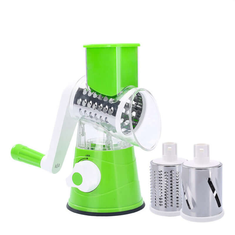 Manual Vegetable Slicer & Grater – Hand Crank Stainless Cutter for Cheese, Potato & More – Phonax Services | Phonax Services