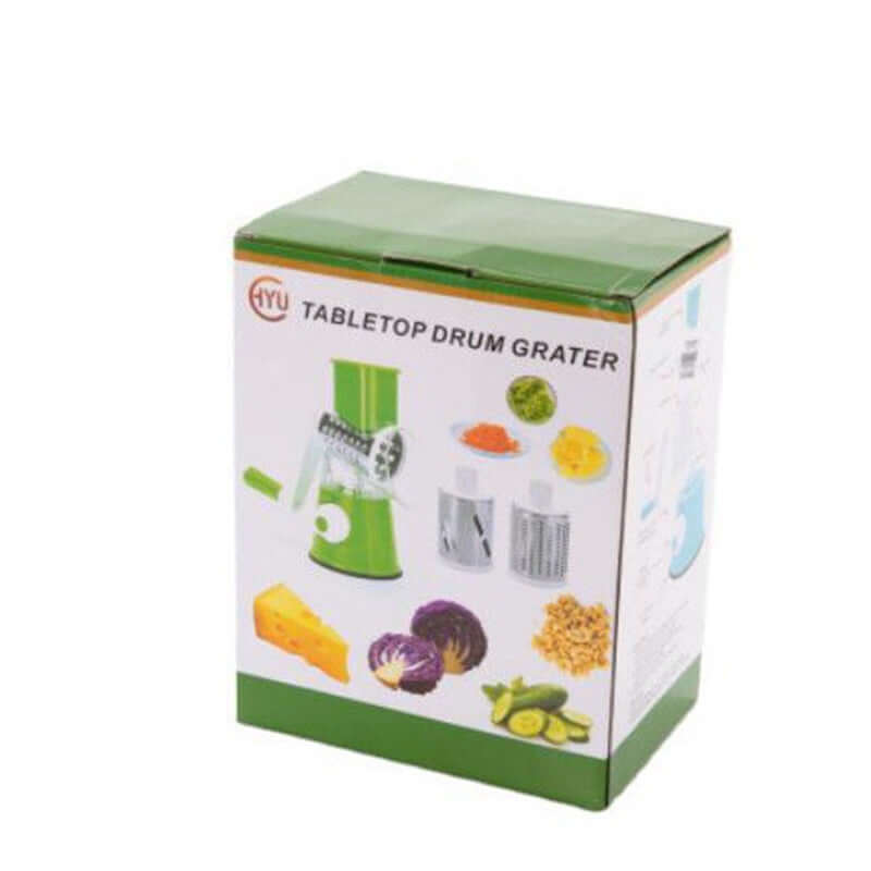 Manual Vegetable Slicer & Grater – Hand Crank Stainless Cutter for Cheese, Potato & More – Phonax Services | Phonax Services
