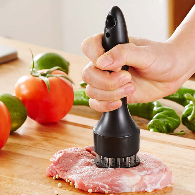 21-Blade Stainless Steel Meat Tenderizer Tool – Needle Injector for Juicy & Flavorful Meat | Phonax Services