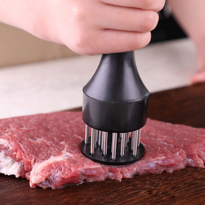 21-Blade Stainless Steel Meat Tenderizer Tool – Needle Injector for Juicy & Flavorful Meat | Phonax Services