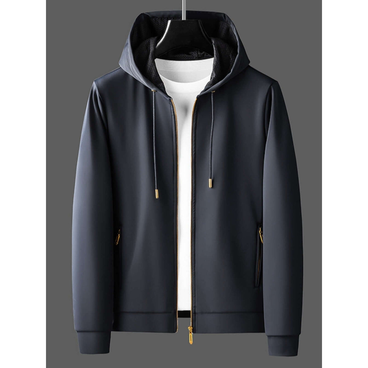 Men’s 2-Piece Winter Sweater Set – Contrast Color Zipper Jacket & Pants | Thickened Casual Suit | Phonax Services
