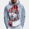 Men's 3D Printed Cartoon Snowman Hooded Sweater | Phonax Services