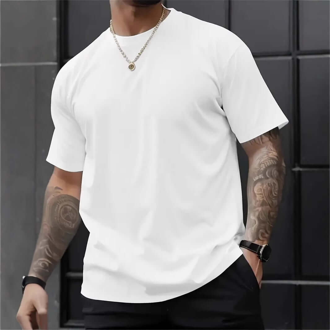 Men’s 3D Printed Loose Fit T-shirt – Round Neck Short Sleeve | Graphic Summer Tee | Phonax Services