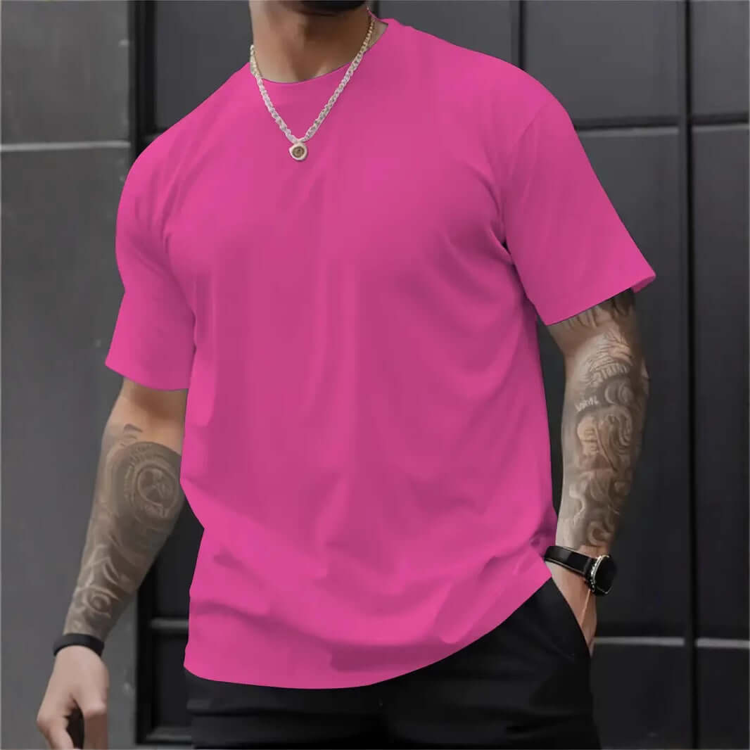 Men’s 3D Printed Loose Fit T-shirt – Round Neck Short Sleeve | Graphic Summer Tee | Phonax Services